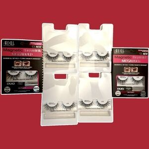 6X Ardell Magnetic Eyelashes Fauxmink Lashes & MegaHold Magnetic Liquid Eyeliner